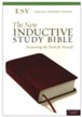 ESV New Inductive Study Bible--soft leather-look, burgundy