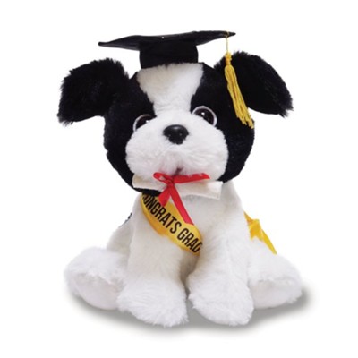 graduation puppy plush