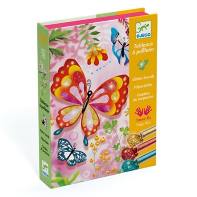 Butterflies Glitter Board  -     By: DJECO
