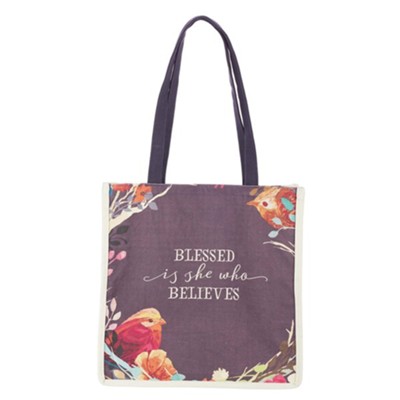 Blessed is She Canvas Tote  - 