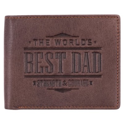 Best Dad Leather Wallet, Black  - 