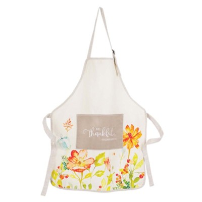 Be Thankful Apron, Floral  - 