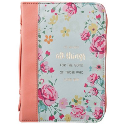 All Things Bible Cover, Floral, X-Large  - 