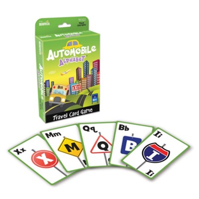 Automobile Alphabet Travel Card Game  - 