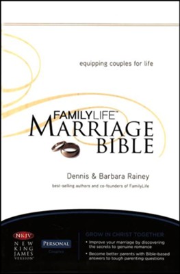 NKJV Familylife Marriage Bible: Equipping Couples for Life - Burgundy LeatherSoft Edition  - 