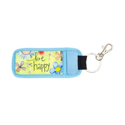 Be Happy Pocket Keychain  - 