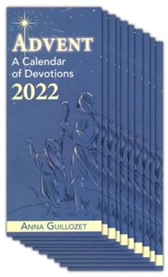2022 Advent: A Calendar of Devotions, 10-pack  -     By: Anna Catherine Guillozet
