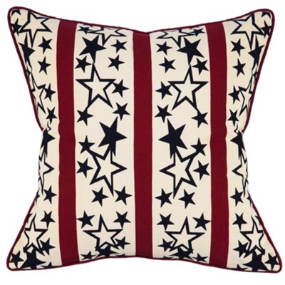 Americana Stars And Stripes Pillow  - 