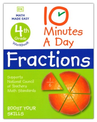 10 Minutes a Day Fractions Grade 4  - 
