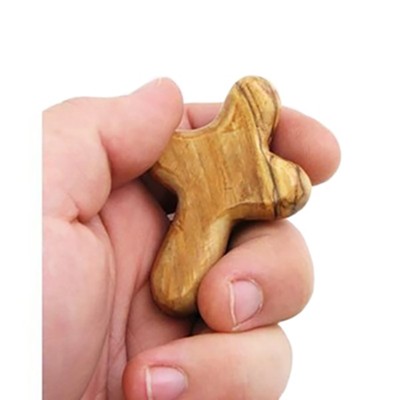 Comfort Cross-2.75 olivewood pocket cross — Good Shepherd Books & Gifts