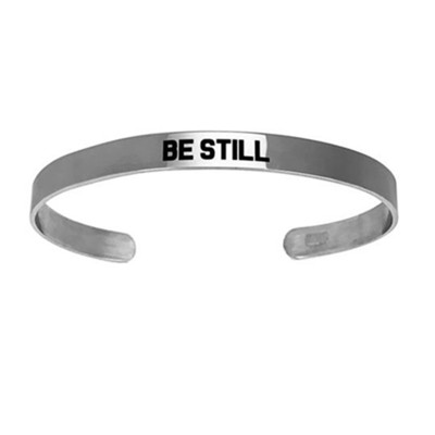 Be Still Stainless Steel Cuff Bracelet  - 