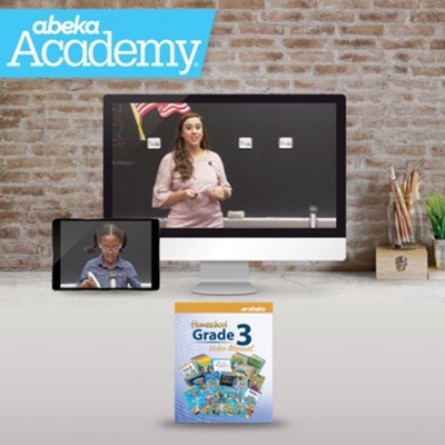 Abeka Academy Grade 3 Full Year Video Enrollment (Accredited)  - 