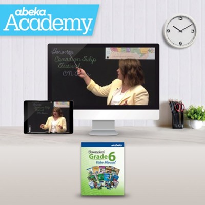 Abeka Academy Grade 6 Full Year Video Enrollment (Accredited)  - 