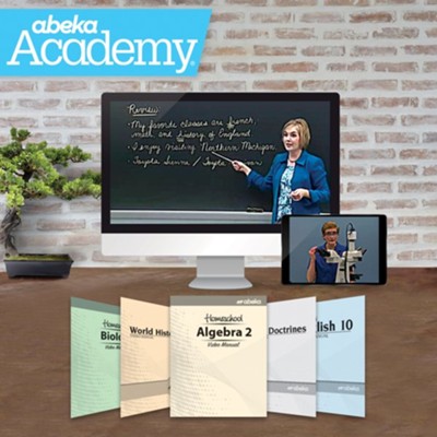 Abeka Academy Grade 10 Full Year Video Enrollment (Accredited)  - 
