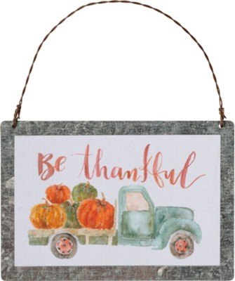 Be Thankful, Truck, Ornament  - 