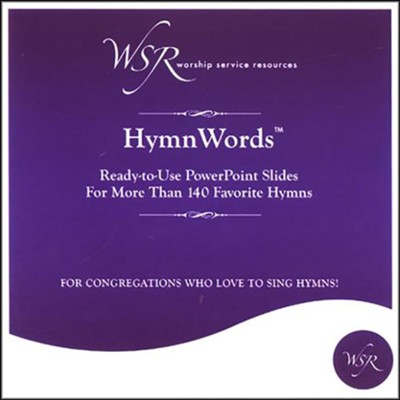 HymnWords: Ready-to-Use PowerPoint Slides for More Than 140 Favorite Hymns  - 