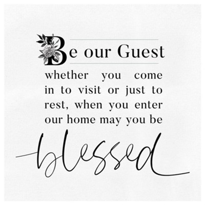 Be Our Guest Canvas Wall Art  - 