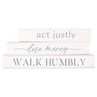 Act Justly Word Block Decor  - 