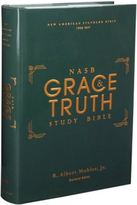 NASB, The Grace and Truth Study Bible, Hardcover, Green