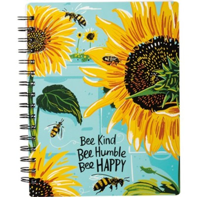 Bee Kind Bee Humble Bee Happy Spiral Notebook  - 