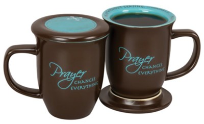 Prayer Changes Everything--Ceramic Mug with Coaster   - 