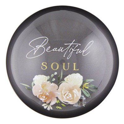 Beautiful Soul Glass Dome Paperweight  - 