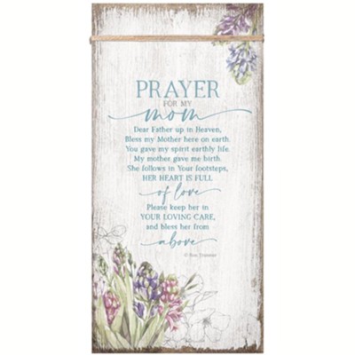 Prayer For My Mom, Timeless Twine Wood Plaque: Ron Tranmer ...