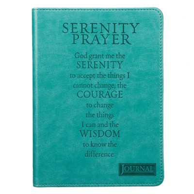 Serenity Prayer Handy-size Journal, Turquoise   - 