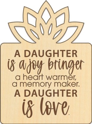 A Daughter, Wood Magnet  - 