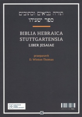Biblia Hebraica Stuttgartensia Liber Jesaiae   -     By: D. Winston Thomas

