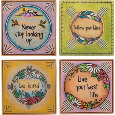 Be Kind Coasters, Set of 4  -     By: Lauren Larkin
