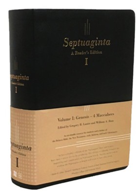 Septuaginta: A Reader's Edition - Flexisoft black, 2 volumes  -     Edited By: Gregory R. Lanier, William A. Ross
    By: Gregory R. Lanier & William A. Ross, eds.
