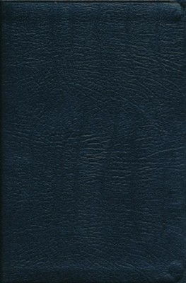 KJV Giant Print, Personal Sized, Reference Bible,  Genuine Cowhide Split Leather, Black  - 