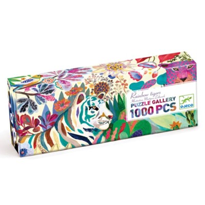 Rainbow Tiger Puzzle, 1000 Pieces  -     By: DJECO
