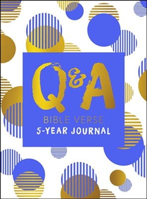 Q & A Bible Verse 5-Year Journal, Blue  -     By: Carol Petley

