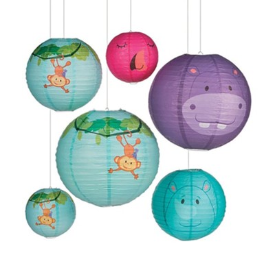 WildLIVE! Animal Paper Lanterns (pkg. of 6)