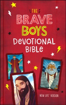The Brave Boys Devotional Bible: New Life Version, Paper over boards  - 