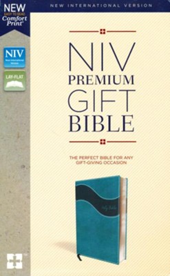 NIV, Premium Gift Bible, Leathersoft, Blue, Indexed, Comfort Print