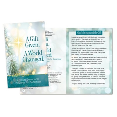A Gift Given Soft Cover Book  - 