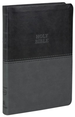 KJV, Value Thinline Bible, Large Print, Imitation Leather, Gray, Red Letter Edition  - 