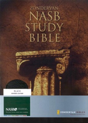 NAS Zondervan Study Bible, Bonded leather, Black   - 