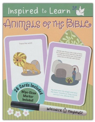 Animals of the Bible: Wipe-Clean Flash Card Set  - 