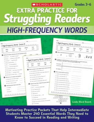 Extra Practice for Struggling Readers: High-Frequency Words  -     By: Linda Ward Beech
