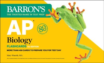 AP Biology Flashcards, Second Edition: Up-to-Date Review - eBook  -     By: Mary Wuerth, STUDY AIDS   Advanced Placement
