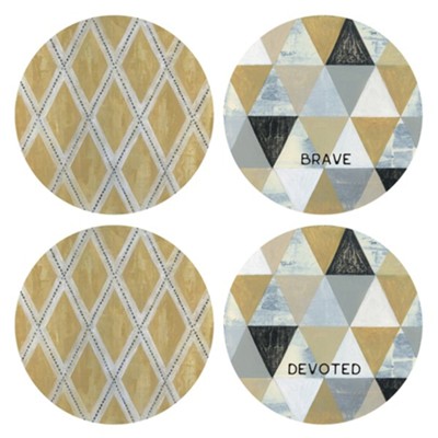 Set of Four Ceramic Coasters