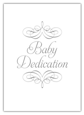 Baby Dedication with Embossed Script - Folded Certificates (1 Samuel 1:27, NIV) 6  - 