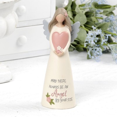 By Your Side - Angel Figurine with Heart: Barbara Lloyd - Christianbook.com