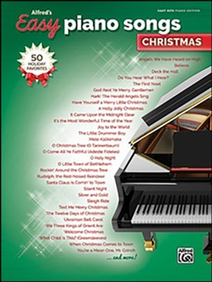 Alfred's Easy Piano Songs: Christmas, 50 Christmas Favorites, Easy Hits Piano  - 