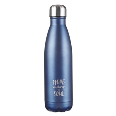 Hope Anchors the Soul, Hot & Cold Insulated Bottle, Blue  - 