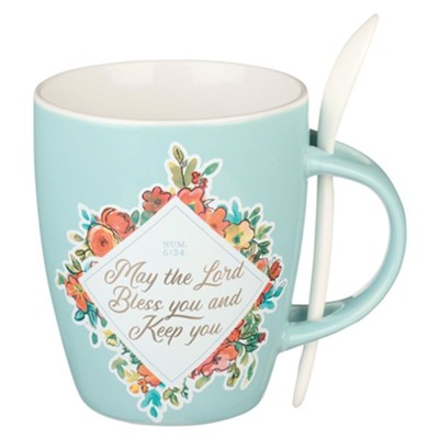 The Lord Bless You Ceramic Mug With Spoon - Christianbook.com